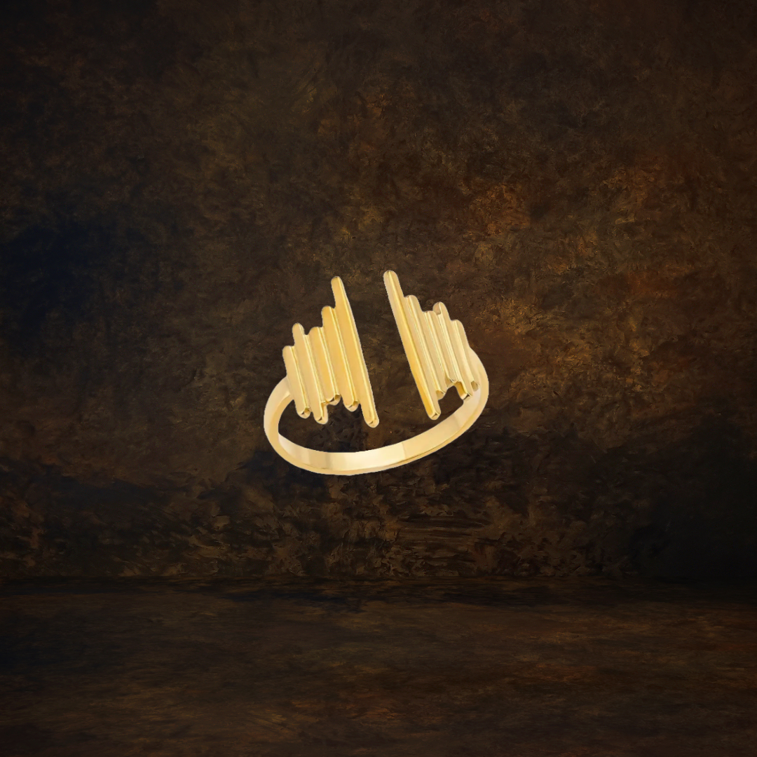 Eccentric Ring gold