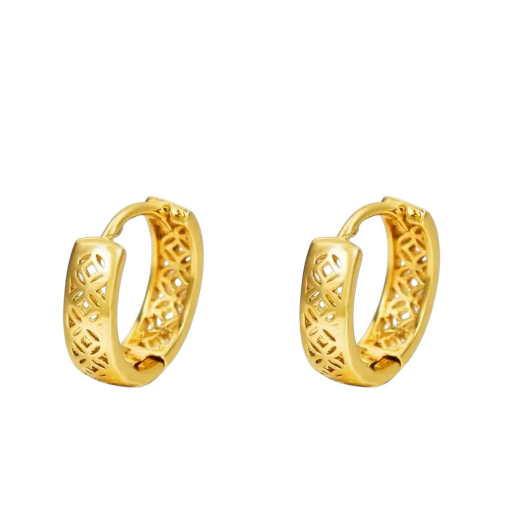 Art Deco Earrings gold