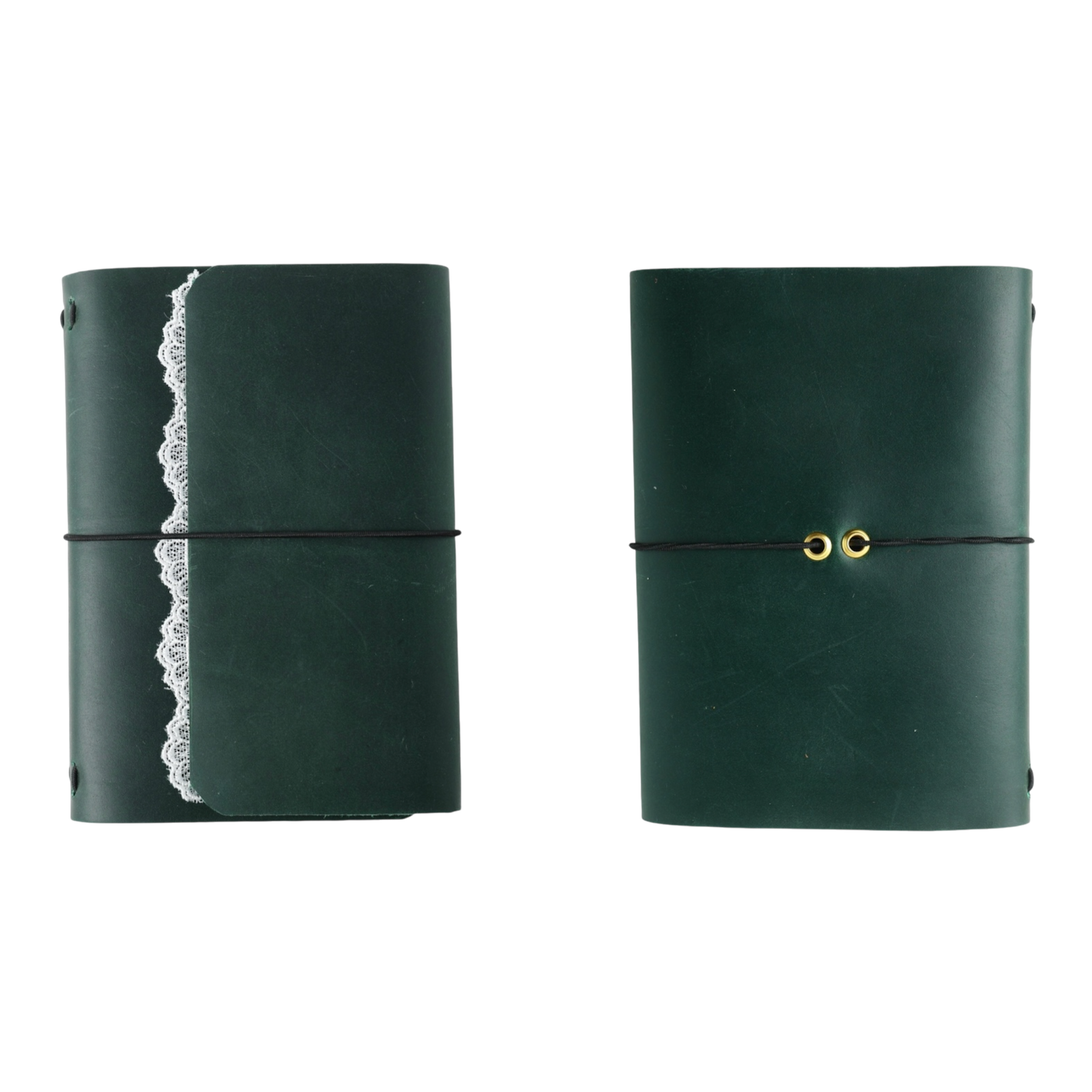 Poetic Trifold Leather Journal Green A6 SOLD