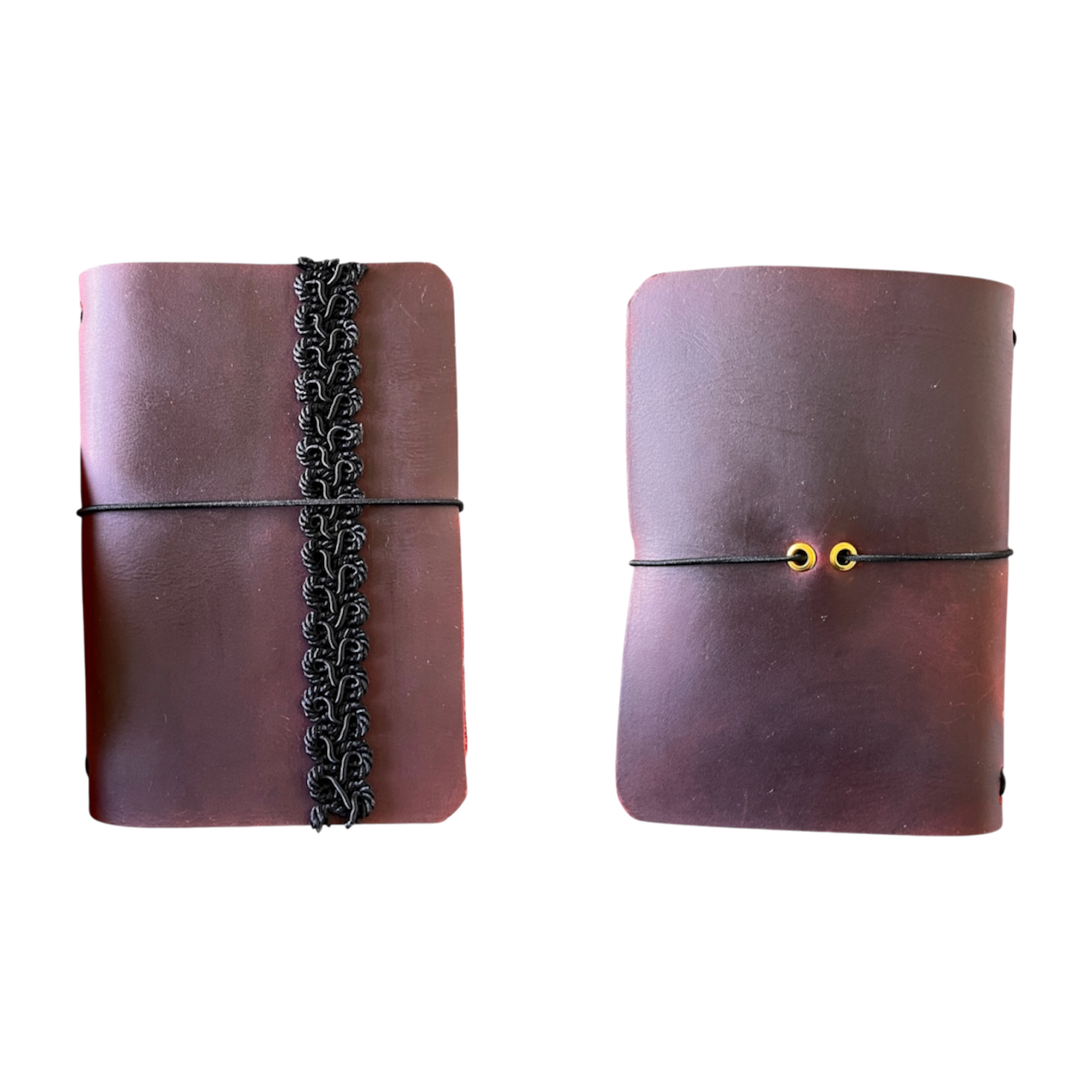 Poetic Leather Journal Burgundy Pocket Size