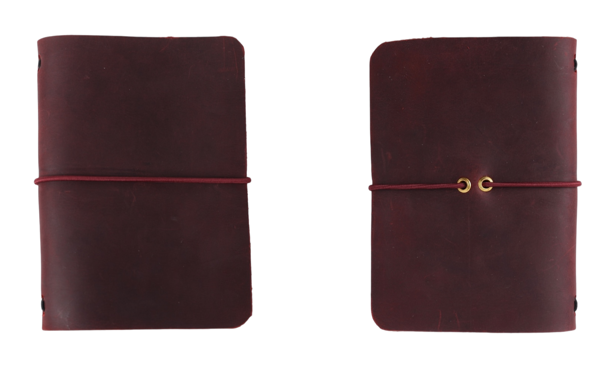 classic leather journal burgundy passport size