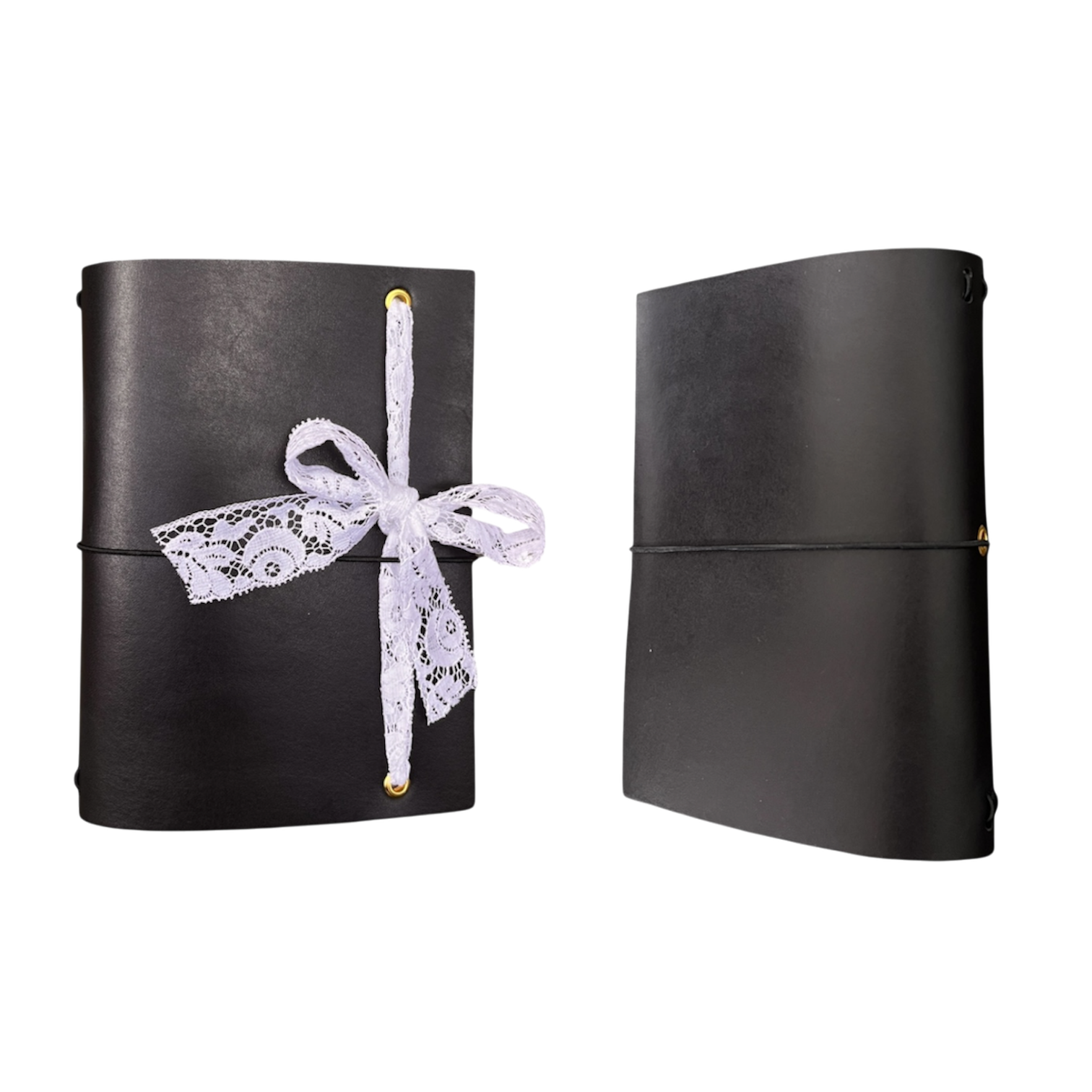 Poetic Leather Journal Black A6