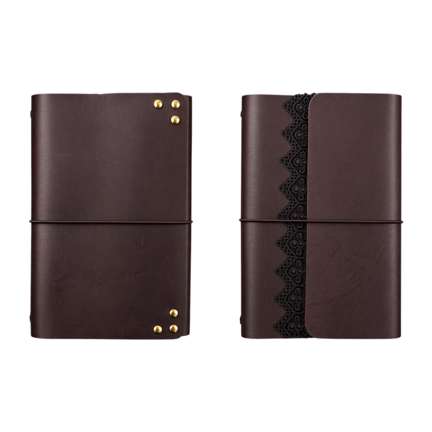 Poetic Trifold Leather Journal Brown A5 (Naturally Imperfect)