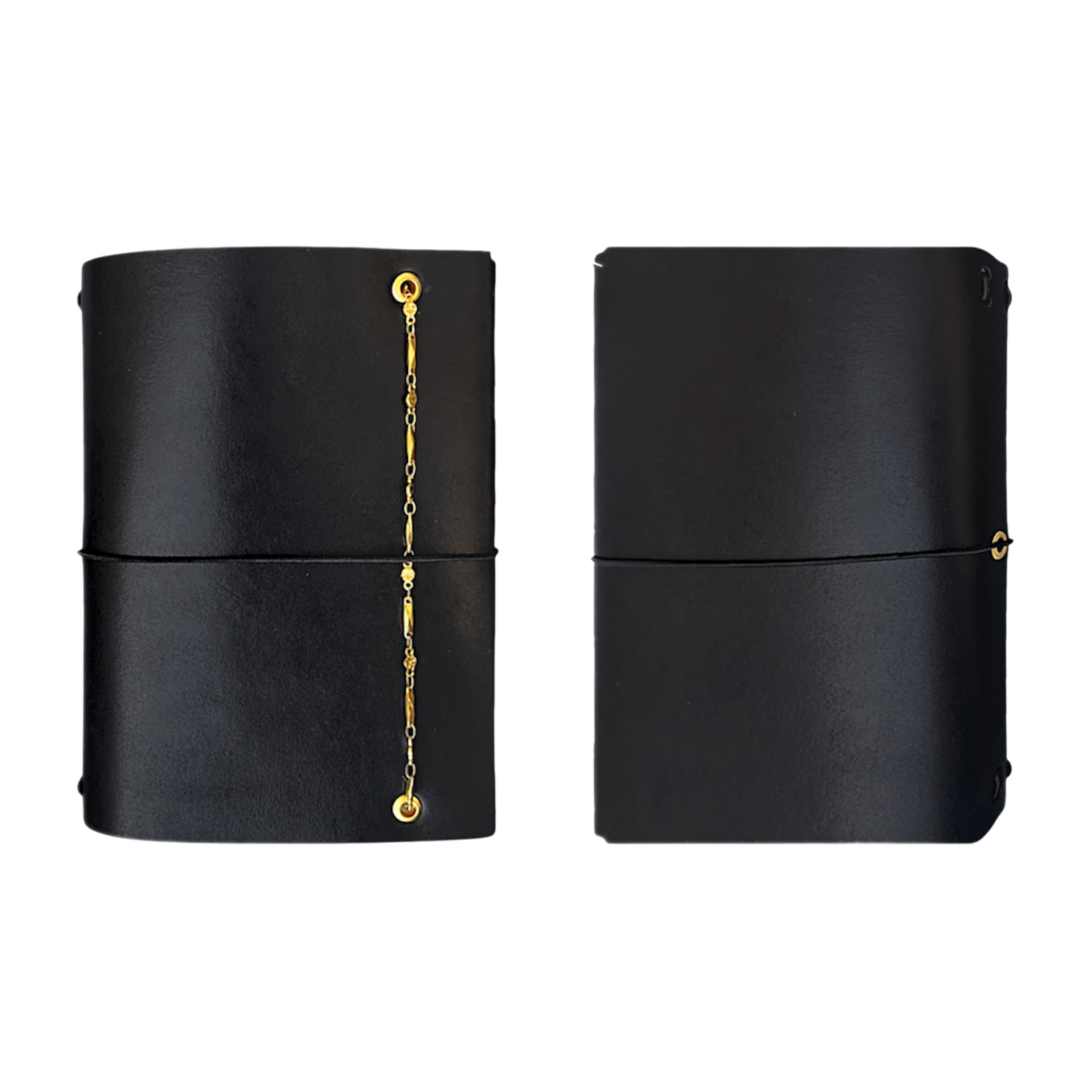 Statement Leather Journal Black A6