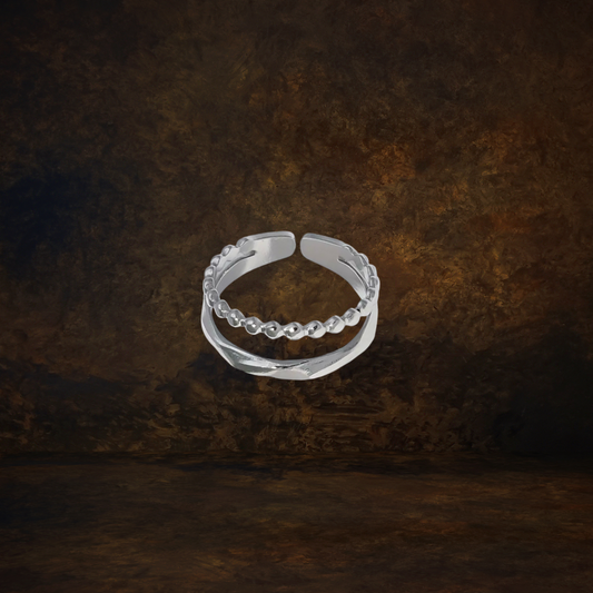 Duality Ring silver