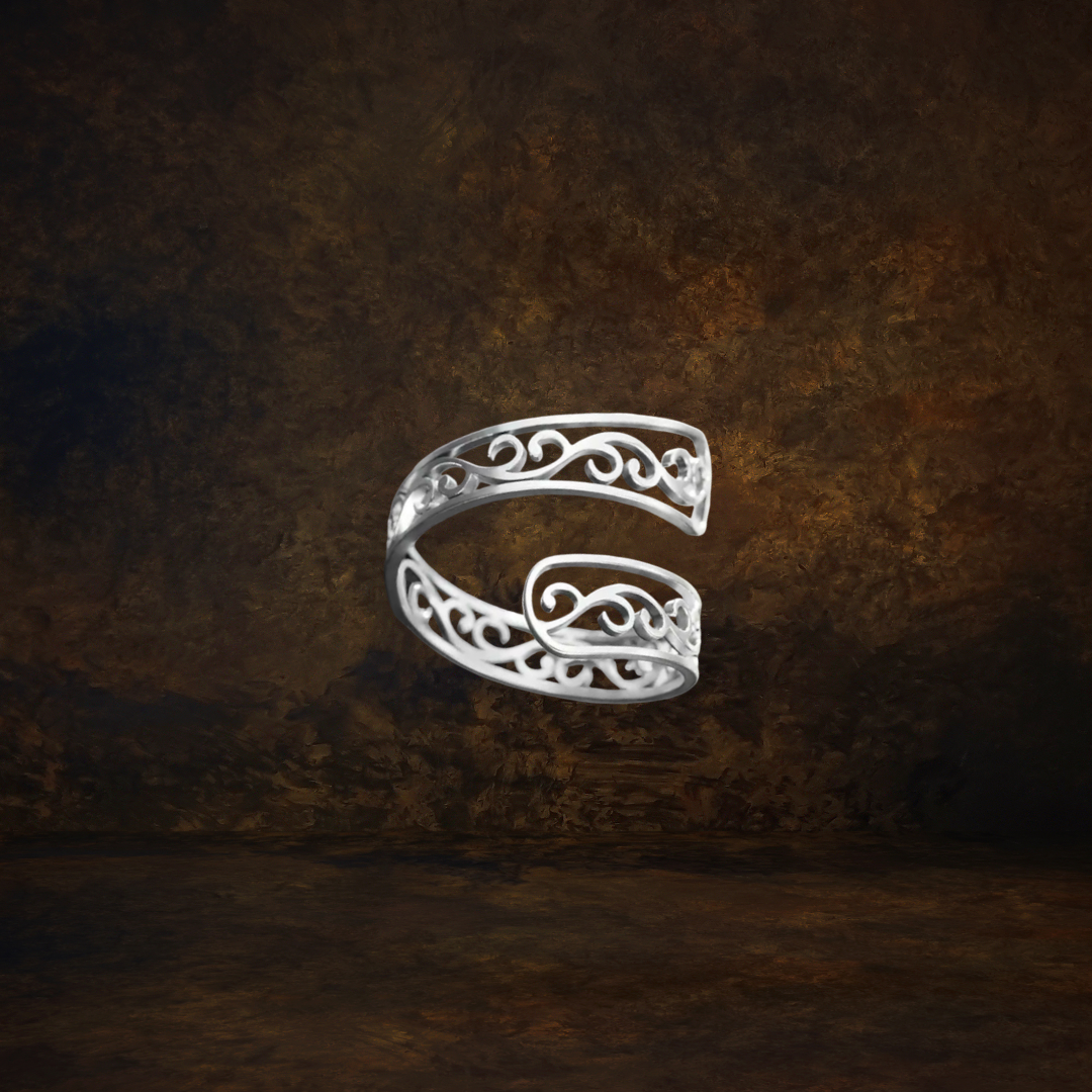 Unconventional Ring silver