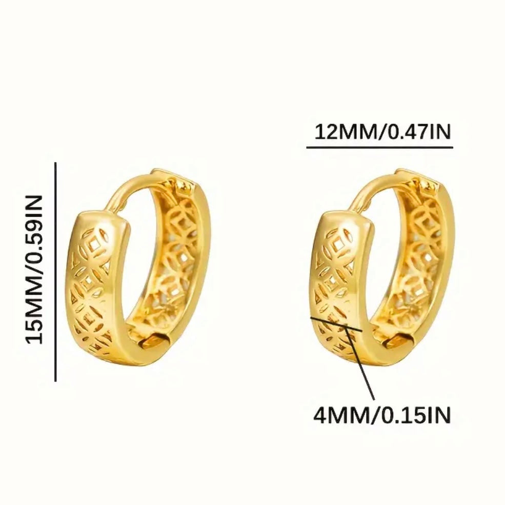 Art Deco Earrings gold
