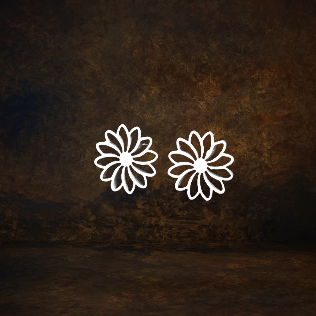 Bloom Earrings silver