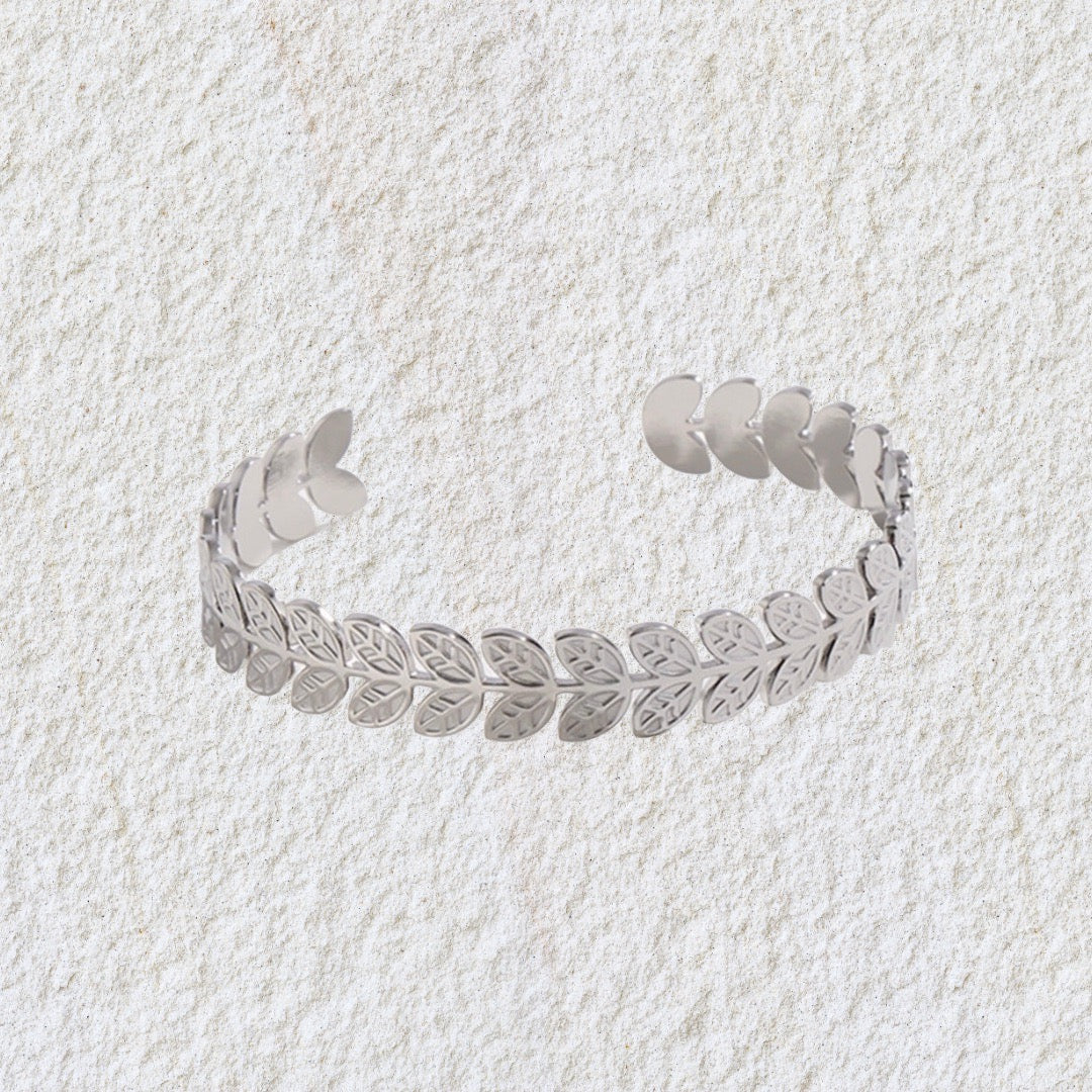 Leaf me Bracelet silver
