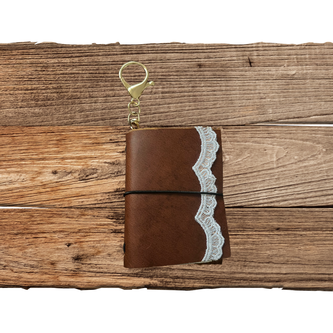Mini Leather Journal Bag Charm